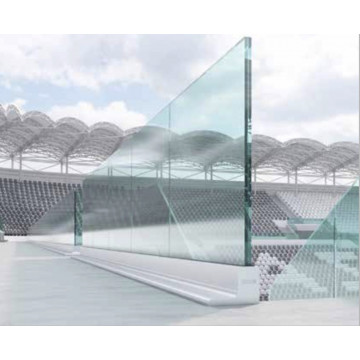 glasgeländer für tribünen, stadion, theater, amphitheater