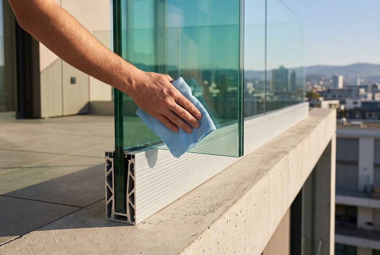 Balustrade en verre : nettoyage et entretien de votre garde-corps